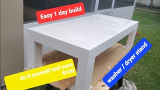 DIY washer dryer stand 1 day build [upl. by Odnavres]