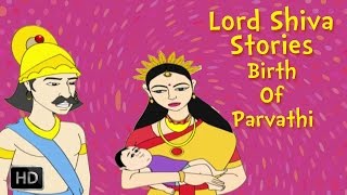 Lord Shiva and Parvati Stories  Birth Of Parvathi  Animated Mythological Story [upl. by Clough401]