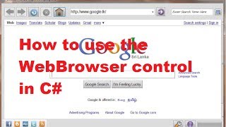 How to use the WebBrowser control in C [upl. by Decrem]