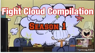 The Loud House  Fight Cloud Compilation  Season 1 [upl. by Elletse]