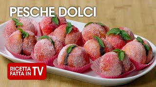 PESCHE DOLCI di Benedetta Rossi  Ricetta TV Fatto in Casa per Voi [upl. by Lyrpa]