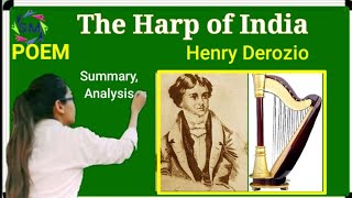 PoemThe Harp of India by Henry Derozio line to line explanation in Hindi  English meg7ignou [upl. by Prent]