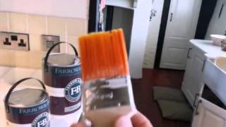 How to paint kitchen units using Farrow And Ball [upl. by Haleelahk]