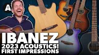 First Look at the New Ibanez 2023 Acoustics [upl. by Ahsiea]