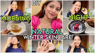 DIY✨WINTER SKINCARE Routine 😍 Homemade Skincare products from Morning  Night [upl. by Nellie]