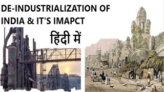 Deindustrialization of India and its Impact in hindi [upl. by Akemal]