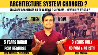 SHOCK Architecture 4 Years Only  No PCM  Architects Exam  Dual Degree  New Rules Are Coming [upl. by Name]