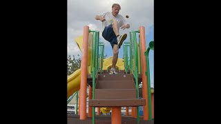 Extreme Footbag Stunt OFF Jungle Gym [upl. by Mirak]