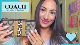 ASMR My Coach Wristlet Collection 🩵 y2k → now [upl. by Admana]