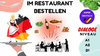 Im Restaurant bestellen  Dialoge A1 A2 B1 Deutsch lernen [upl. by Oregolac]