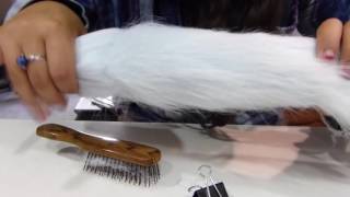 DIY Faux Fur Tail Tutorial wclip [upl. by Aksehcnarf]