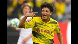 Jadon Sanchos best goals skills and assists for Dortmund 20172018 [upl. by Panter452]