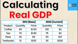 How to Calculate Real GDP  Think Econ [upl. by Royce738]