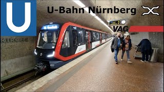 UBahn Nürnberg  Metro  VAG  driverless metro  Nuremberg [upl. by Anelliw136]