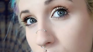 How To Make A Nose Chain For Piercings [upl. by Mannos]