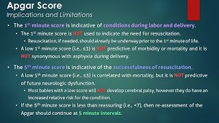 Apgar Score Implications and Limitations [upl. by Ardnuasac977]