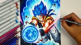 Drawing GOGETA Ssj Blue  NEW DBS MOVIE [upl. by Mel118]