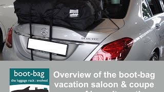 Saloon Coupe Convertible Car Roof BoxRoof Rack Luggage Rack Alternative Bootbag [upl. by Rooke]