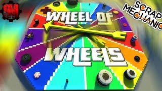 RANDOM WHEELS RACE  Scrap Mechanic Multiplayer Monday Ep33 [upl. by Nodnarbal]