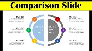 Pros and Cons or Data Comparison Slide Design 3  Animated PowerPoint Slide Design Tutorial [upl. by Cohette]