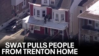 Trenton hostage situation People pulled from windows by SWAT team [upl. by Nhoj]