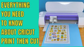 Cricut print then cut basics for beginners Everything you need to know for maker or explore machines [upl. by Brittany]