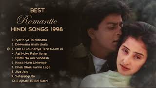 💕 1998 LOVE ❤️ TOP HEART TOUCHING ROMANTIC JUKEBOX  BEST BOLLYWOOD HINDI SONGS  HITS COLLECTION [upl. by Ttam]