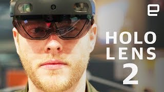 Microsoft Hololens 2 HandsOn Mixed reality moves forward at MWC 2019 [upl. by Hollis]