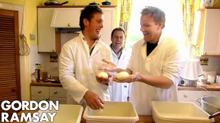 Gordon Ramsay Makes Scotlands First Ever Buffalo Mozzarella [upl. by Suoivatnom]