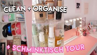 CLEAN  ORGANISE  SCHMINKTISCH  MAKEUP TOUR I MaVie Noelle [upl. by Auqeenwahs]