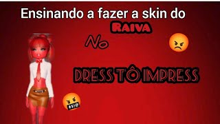 ensinando a fazer a skin do RAIVA no DRESS TO IMPRESS o mundo da ray [upl. by Siuqaj]