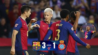 Barcelone 31 Espanyol  La Meilleure Équipe du Moment DOMINE le Derby Catalan [upl. by Issiah]