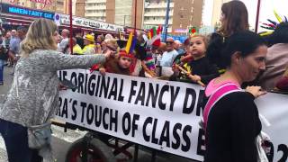 The parade at Benidorm Fiesta British Fancy Dress [upl. by Egroj131]