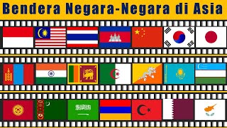 BENDERA NEGARA NEGARA ASIA [upl. by Aerdnaz]