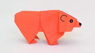 Comment faire un OURS en ORIGAMI [upl. by Yard]