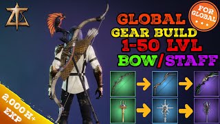 Quick Guide  Throne And Liberty Staff Bow Build  Early Game [upl. by Latreshia]