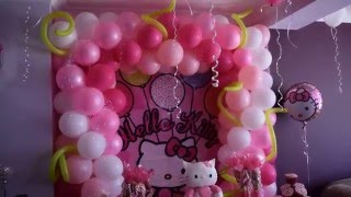 Hello Kitty Party made out of balloons [upl. by Maclay616]