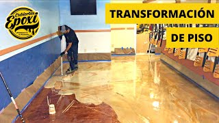 Transformación Total de Piso Con Resina Epoxica [upl. by Raddi]