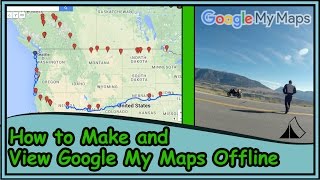 How to create a Google My Map and view Offline with Google Earth [upl. by Schafer]