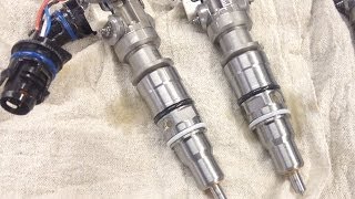 60L Powerstroke Right Bank Fuel Injector Replacement [upl. by Otrebla]