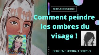 Cours 3 suite Comment peindre les ombres du visage de la femme berbère [upl. by Black]