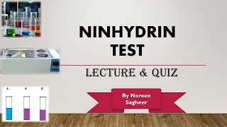 Ninhydrin test biochemistry [upl. by Kizzee350]