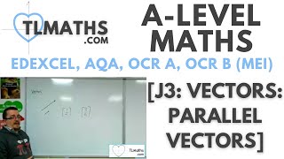 ALevel Maths J303 Vectors Parallel Vectors [upl. by Adniram]