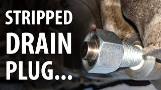 Review EcoPlug oil drain plug amp thoughts on stripped sump threads [upl. by Leihcar]