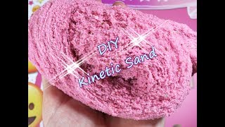 DIY Kinetischer Sand  Pink Kinetic Sand selbermachen [upl. by Anirak]