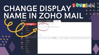 How Change Display Name in Zoho Mail [upl. by Trace]