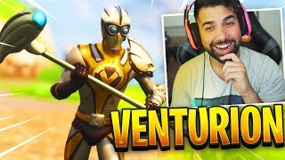 NEW FORTNITE quotVENTURIONquot Skin Gameplay [upl. by Rempe]