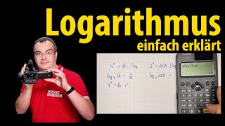 Logarithmus  einfach erklärt 10x  1000  Lehrerschmidt [upl. by Heinrike]