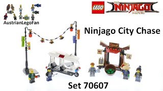 LEGO Ninjago Movie City Chase 70607  Unbox Build Time Lapse Review [upl. by Nnylak]