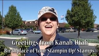 Stampin Up Makes Rubber Stamps in Kanab Utah [upl. by Domel385]